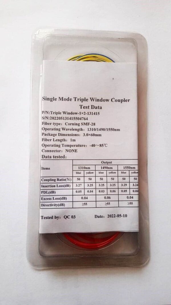 Secureye Optical Ratio Coupler 50:50 (Pack of 4) - Image 3