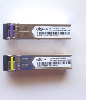 Syrotech Single Fibre Bidirectional SFP-1 Pair(GOXS-BI4512-80D & GOXS-BI5412-80D)