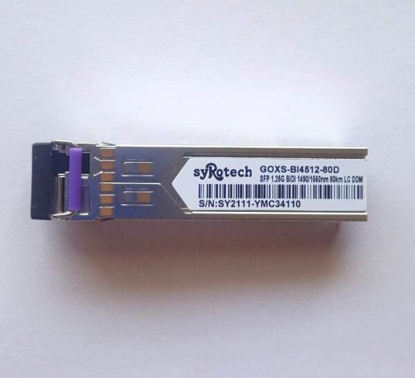 Syrotech Single Fibre Bidirectional SFP-1 Pair(GOXS-BI4512-80D & GOXS-BI5412-80D) - Image 3