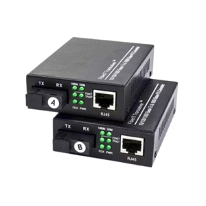 FibreCart 1000Mbps Gigabit Ethernet to Fiber Media Converter – Single Mode, Single Fiber, Up to 20KM (1 Pair)