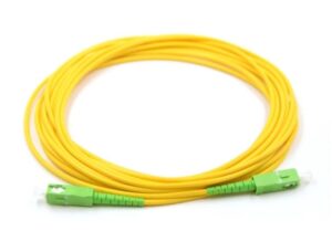 Singlemode Simplex Fiber Optic Patch Cord SC/APC to SC/APC – 5m, 3mm
