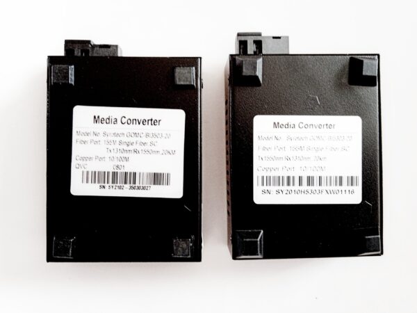 Syrotech Media Converter 10/100 Single Mode Single Fiber (1 Pair) - Image 3