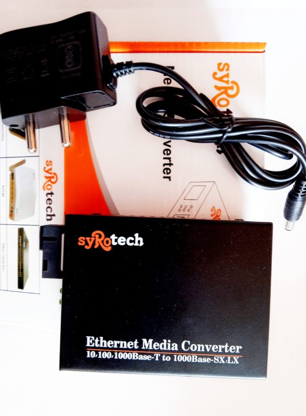 Syrotech GOMC-BI3512-20/GOMC-BI5312-20 10/100/1000Base-TX to 1000Base-FX Fiber Media Converter-(1 Pair) - Image 2