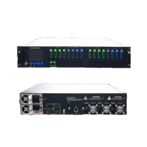 Optronix 32x19.5dBm Modular PON EDFA Dual Input With UPS Power Supply