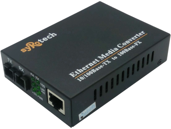 Syrotech 10/100 Single Mode Dual Fiber Media Converter (GOMC-1303-20)