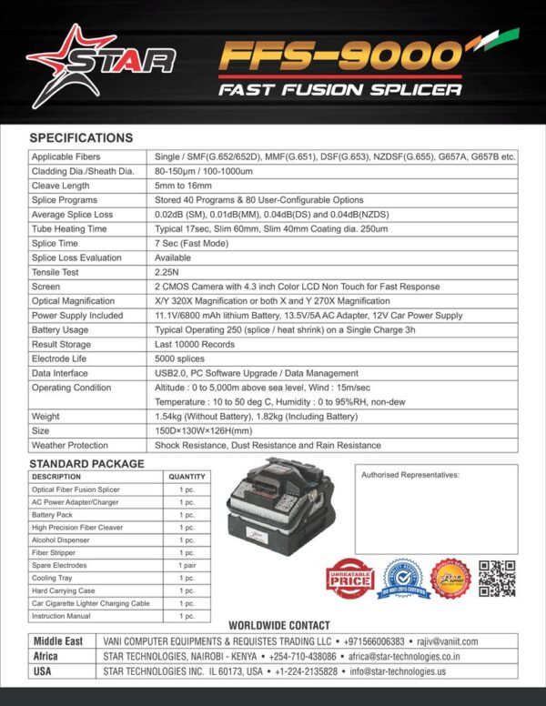 Star FFS-9000 Fusion Splicer - Image 5