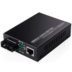 FibreCart 10/100/1000 Mbps Single Mode Dual Fiber 20KM SC Port Ethernet-to-Fiber Media Converter, (1 Pair)