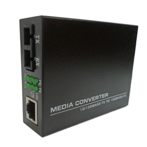 FibreCart 10/100Mbps Single Mode Dual Fiber 20KM SC Port Ethernet-to-Fiber Media Converter