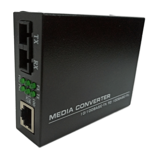 FibreCart 10/100Mbps Single Mode Dual Fiber 20KM SC Port Ethernet-to-Fiber Media Converter - Image 3