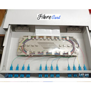 Fibrecart 12 Port Liu Fully Loaded Patch Panel, Sliding Type, 1U