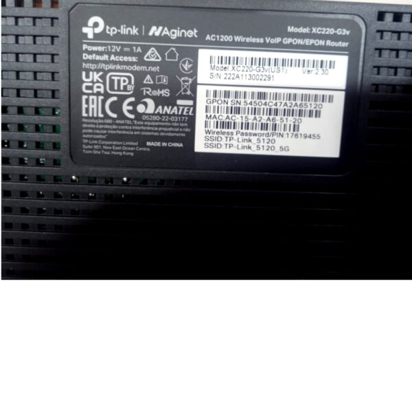 TP Link XC220-G3v (V2.30) AC1200 Wireless VoIP XPON ONT Router - Image 6